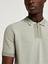 river-island-slim-fit-zip-short-sleeve-polo-greenoutfit