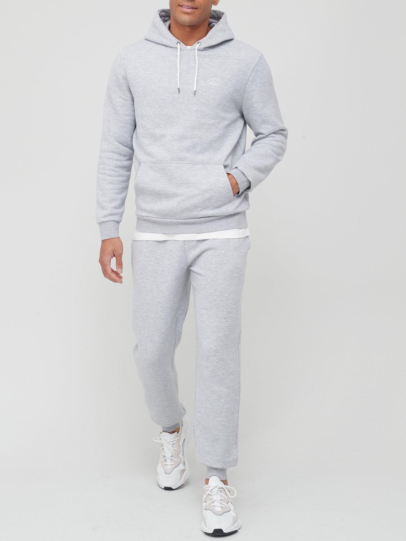 grey hoodie and joggers set