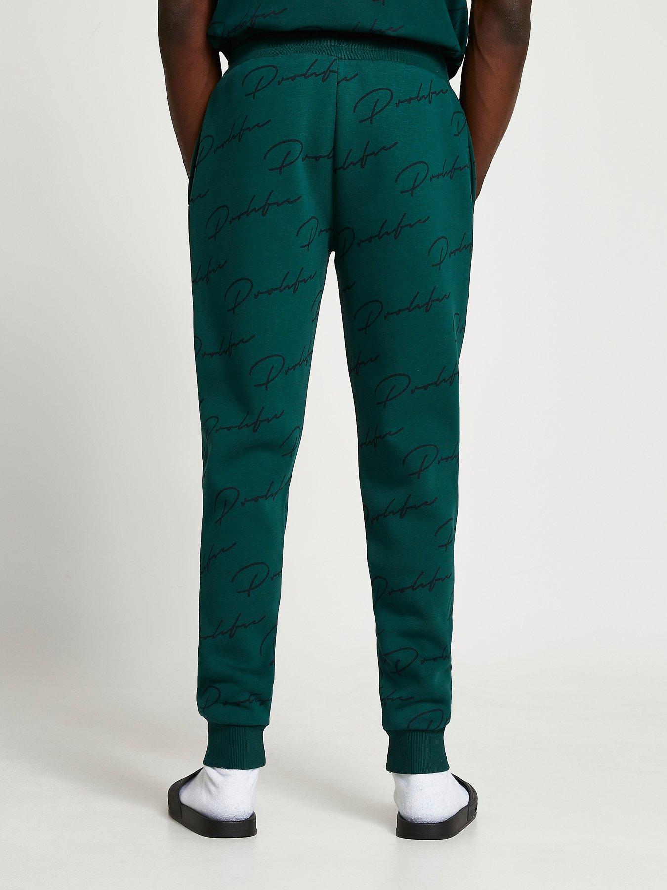 river island monogram joggers