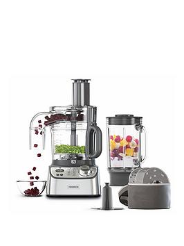 Product photograph of Kenwood Multipro Express Weigh Food Processor Fdm71 960ss - Silver from very.co.uk