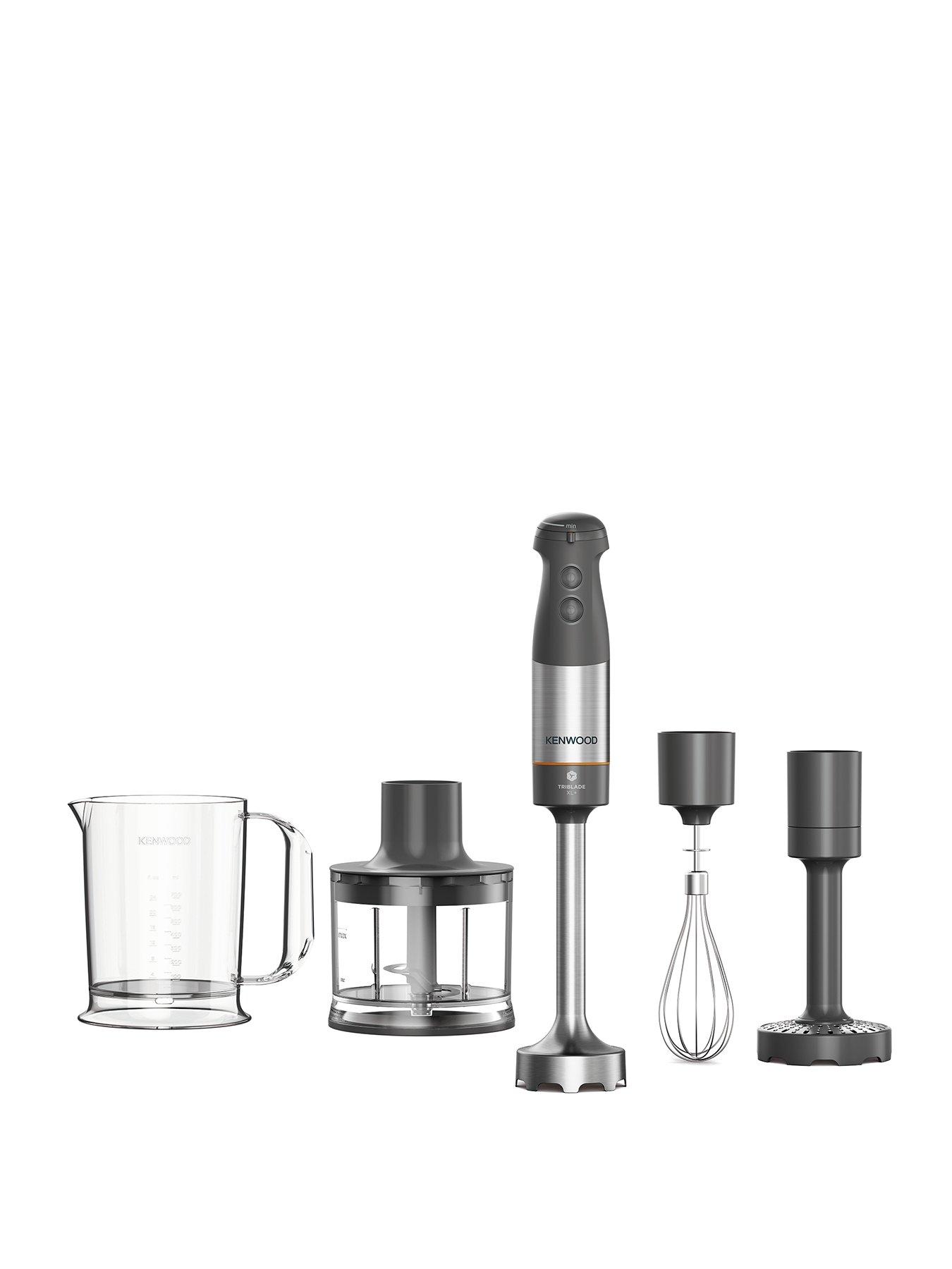 Product photograph of Kenwood Triblade Xl Hand Blender Hbm60 307wh - Grey from very.co.uk