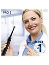 Image thumbnail 5 of 5 of Oral-B Pro 3 - 3900 Cross Action - Black &amp; Pink Electric Toothbrushes Designed By Braun