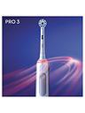 Image thumbnail 3 of 5 of Oral-B Pro 3 - 3000 Sensitive Clean - White Electric Toothbrush Designed By Braun