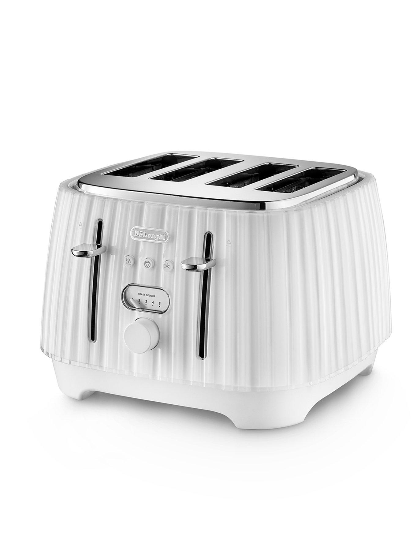 DeLonghi Ballerina 4 Slice Toaster White very.co.uk