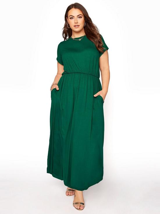 front image of yours-pocket-maxi-dress