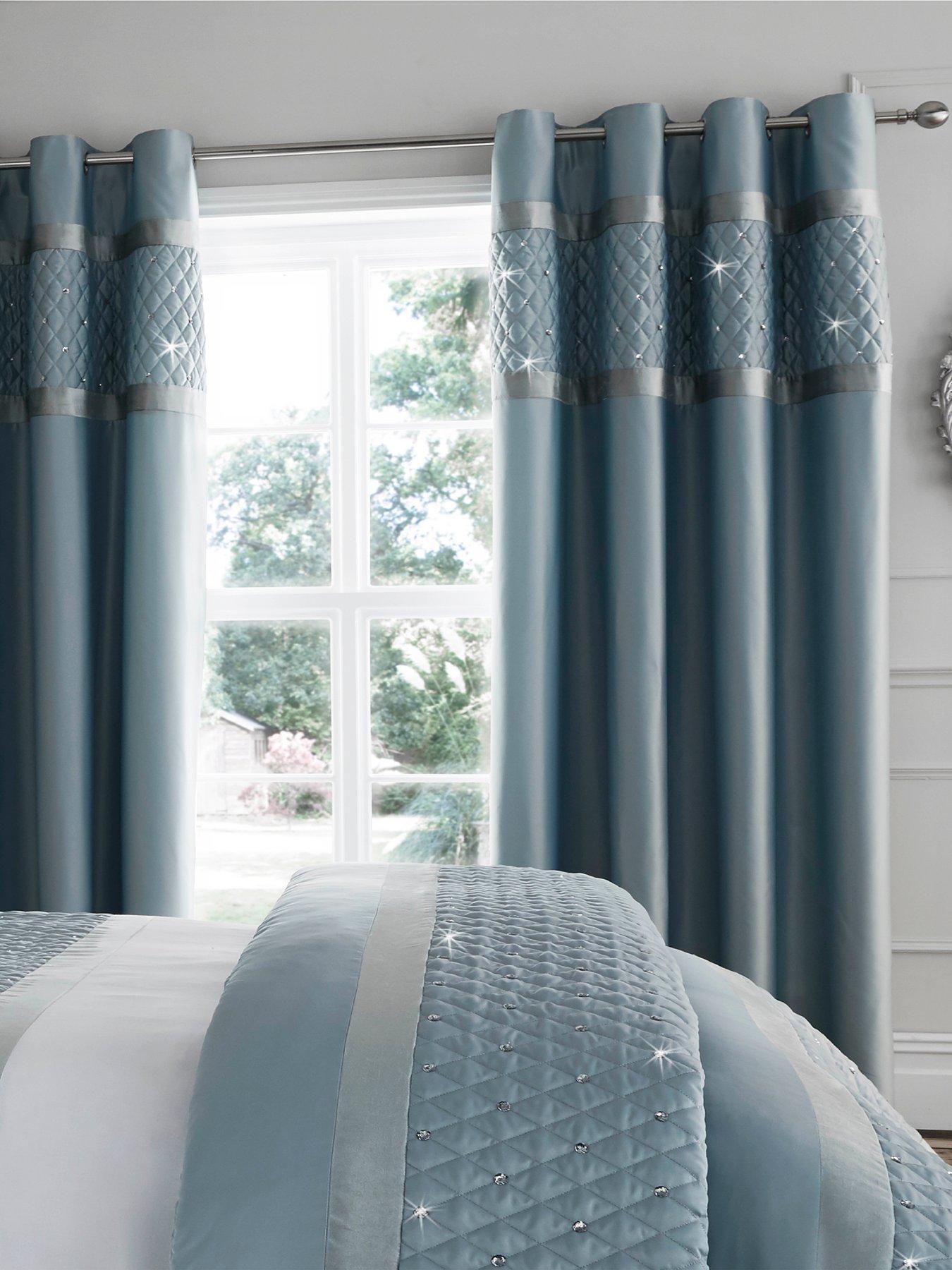 catherine-lansfield-sequin-cluster-eyelet-curtains-duck-egg