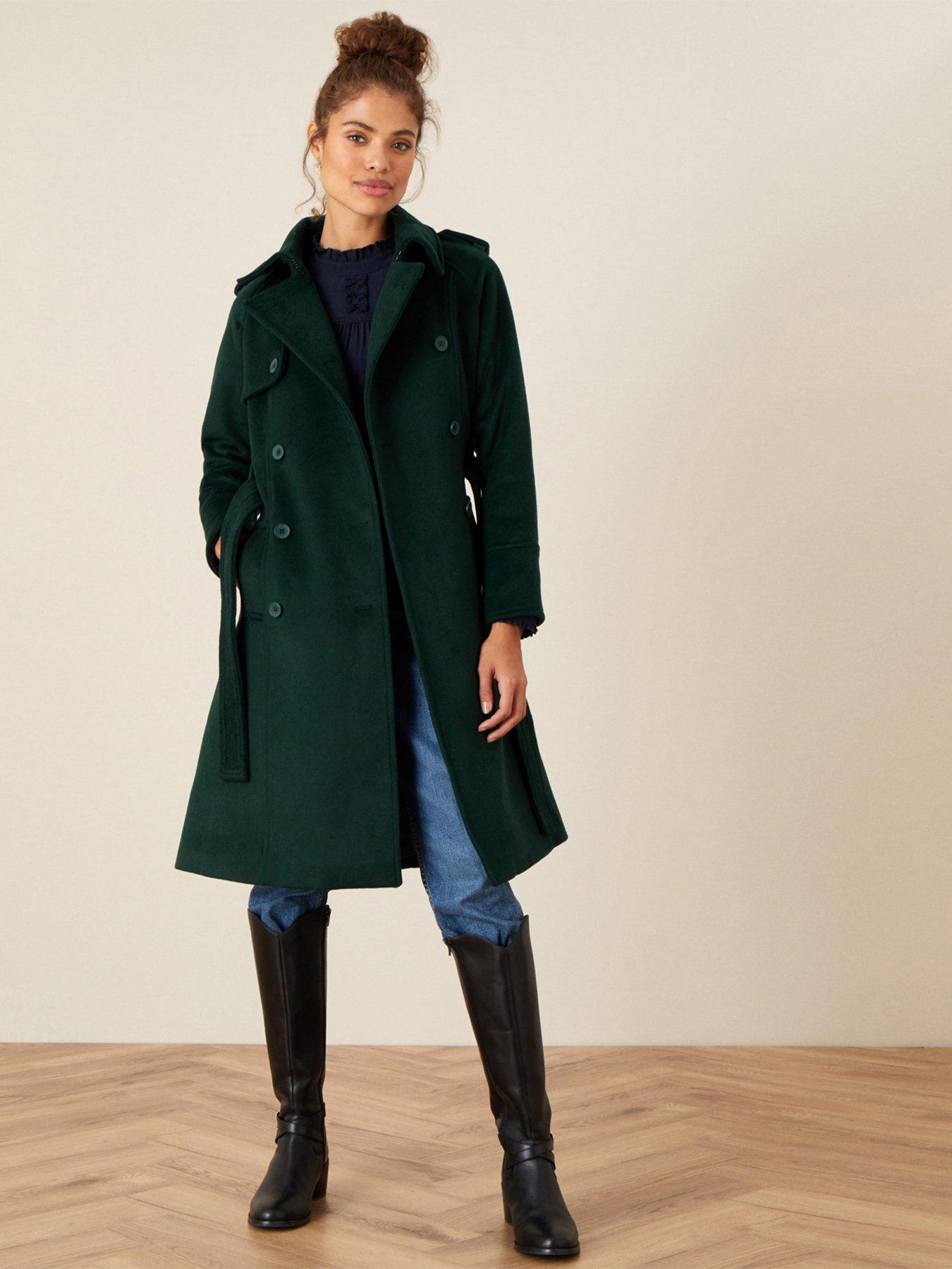 monsoon green coat