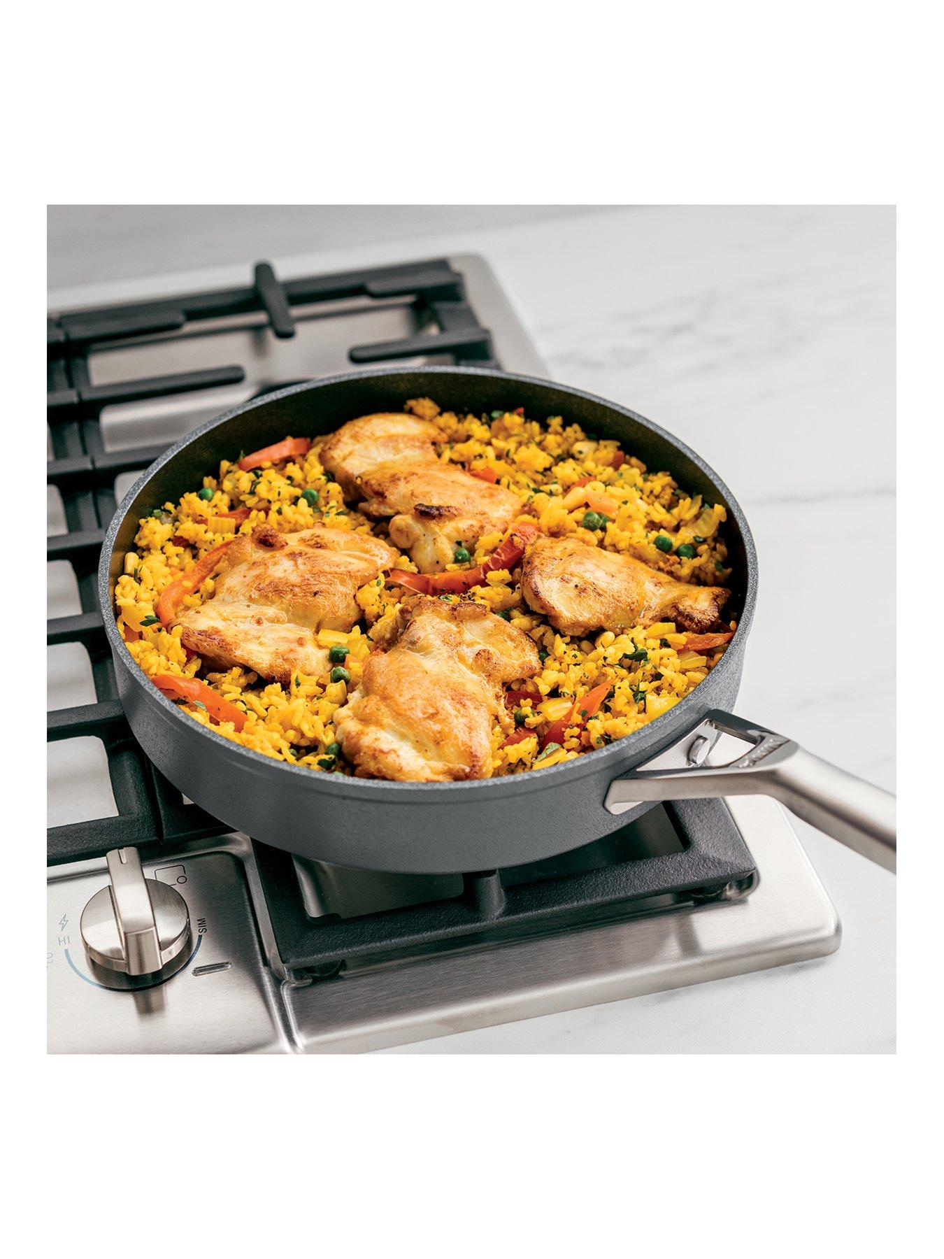 NINJA Foodi ZEROSTICK 26cm Saute Pan with Lid, non stick C30126UK