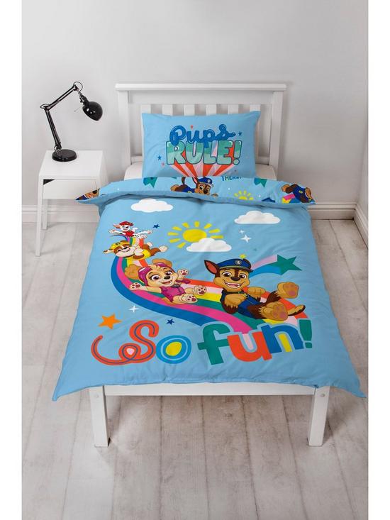 back image of paw-patrol-irsquom-cool-single-duvet-cover-set