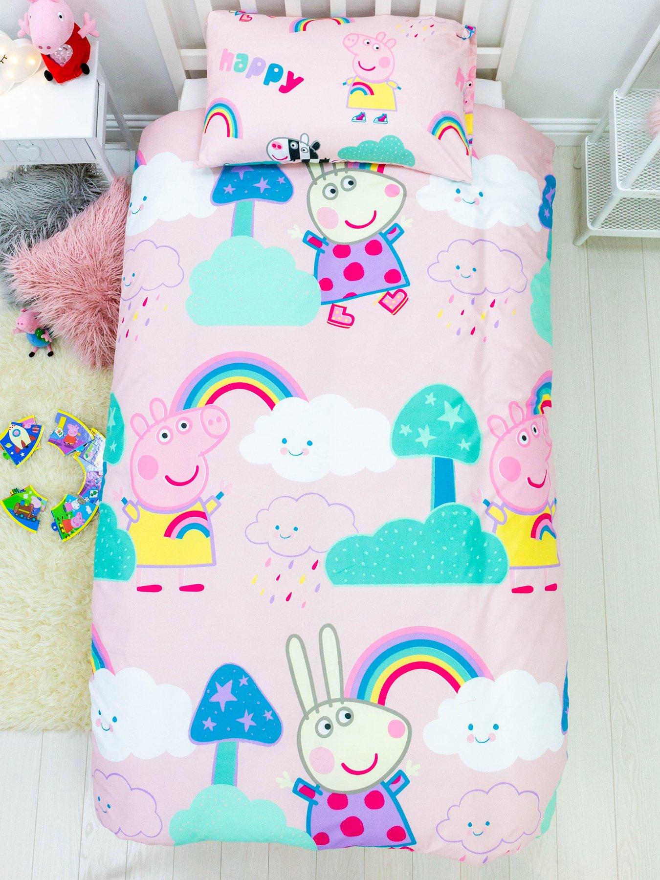 Official Peppa Pig Fairy Sugarplum Single Duvet Cover  Bed Set Make a Wish 