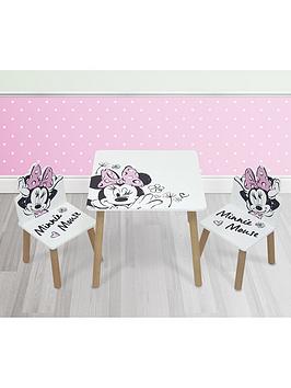 Product photograph of Minnie Mouse Classic Table And 2 Chair Set from very.co.uk