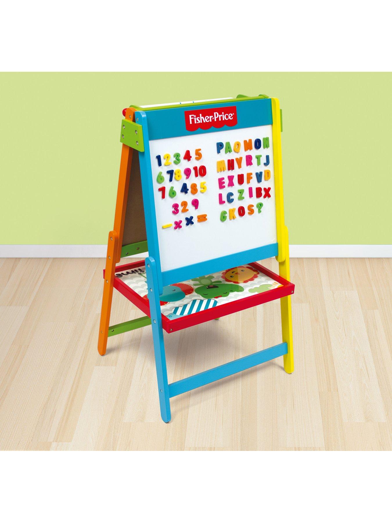 Image 5 of 6 of Fisher-Price Wooden Double Sided Easel With Accessories