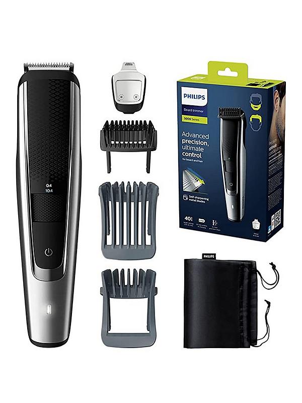 Image 1 of 4 of Philips Series 5000 Beard &amp; Stubble Trimmer with 40 Length Settings &amp; Precision Trimmer, BT5522/13&nbsp;