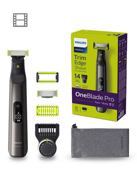 philips-oneblade-pro-for-face-amp-body-trimming-edging-amp-shaving-with-adjustable-14-length-comb-qp655015
