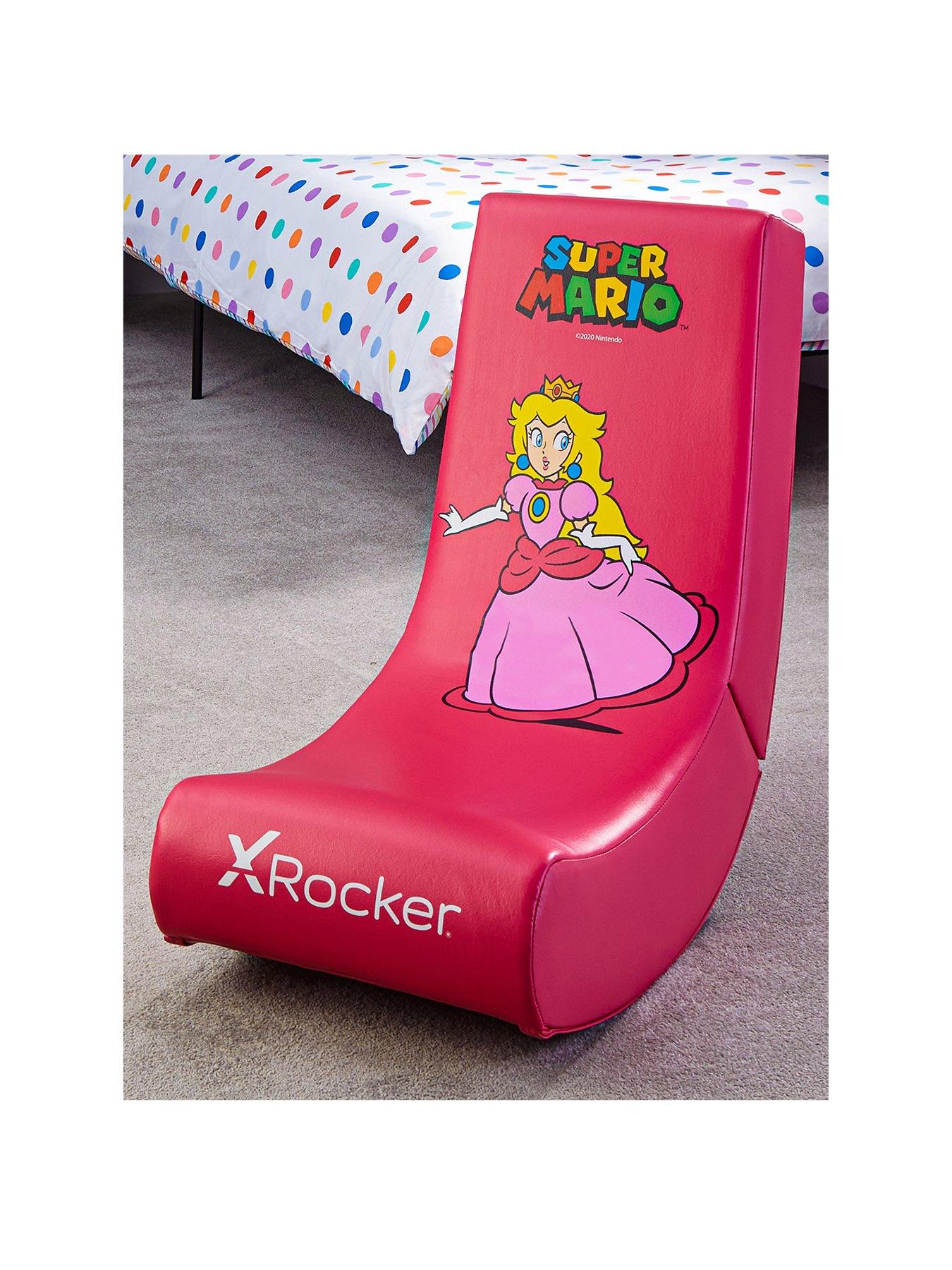 Product photograph of X Rocker Nintendo Licensed Super Mario Video Rocker Ndash Peach from very.co.uk