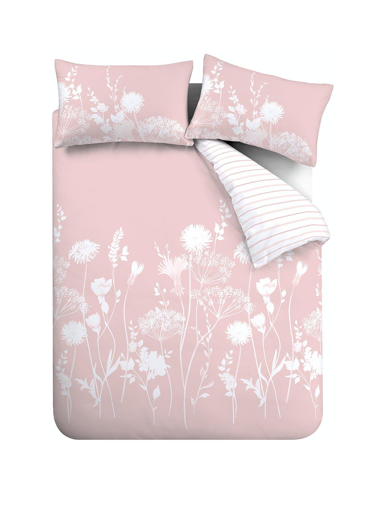 Image 2 of 6 of Catherine Lansfield Meadowsweet Floral Duvet Cover - Blush