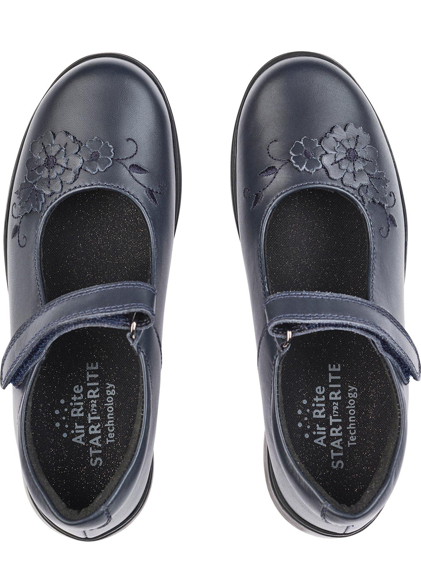 Navy leather school on sale shoes