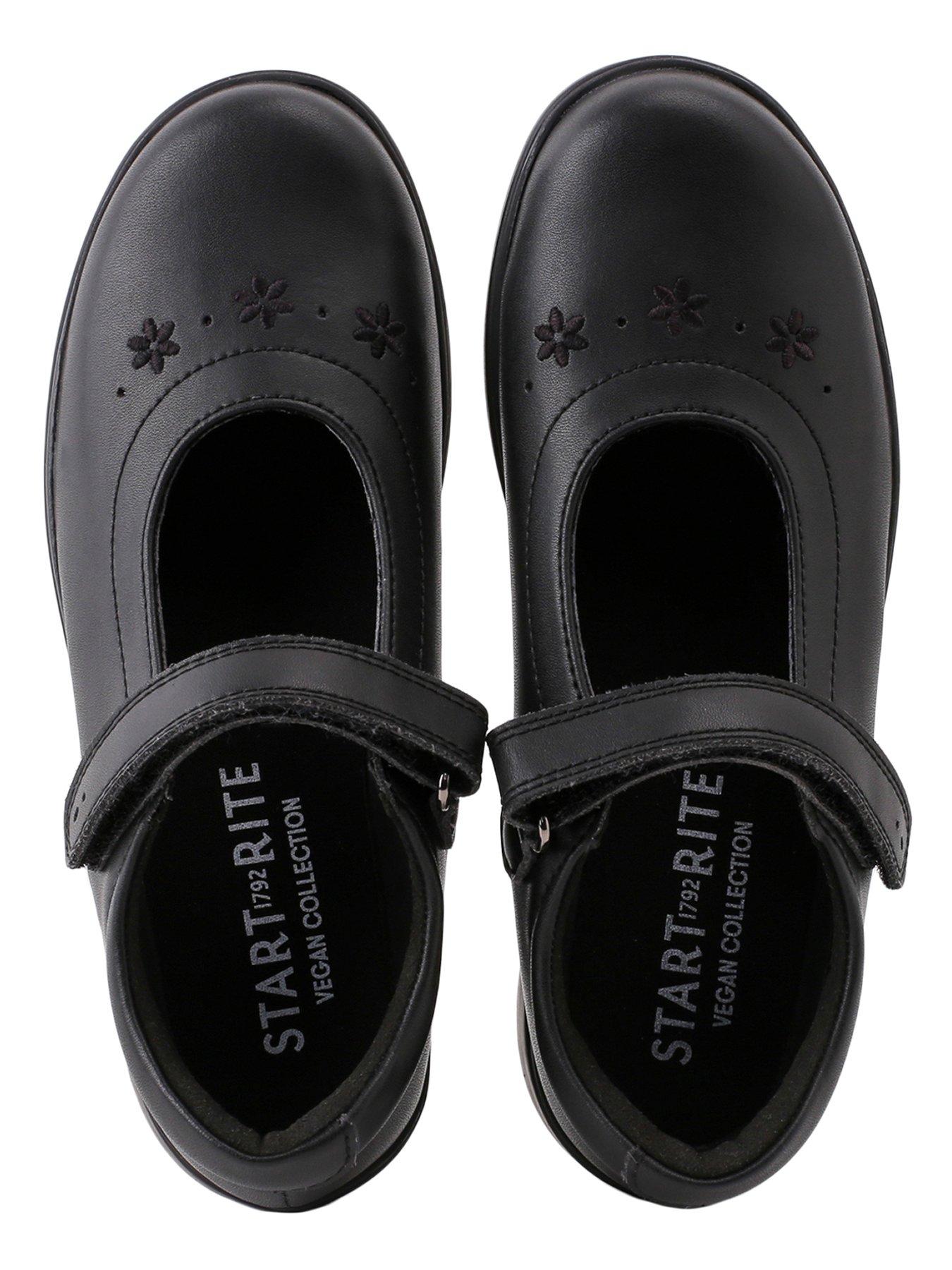 Image 3 of 4 of Start-rite Bliss&nbsp;Vegan Mary Jane Riptape Girls School Shoes - Black