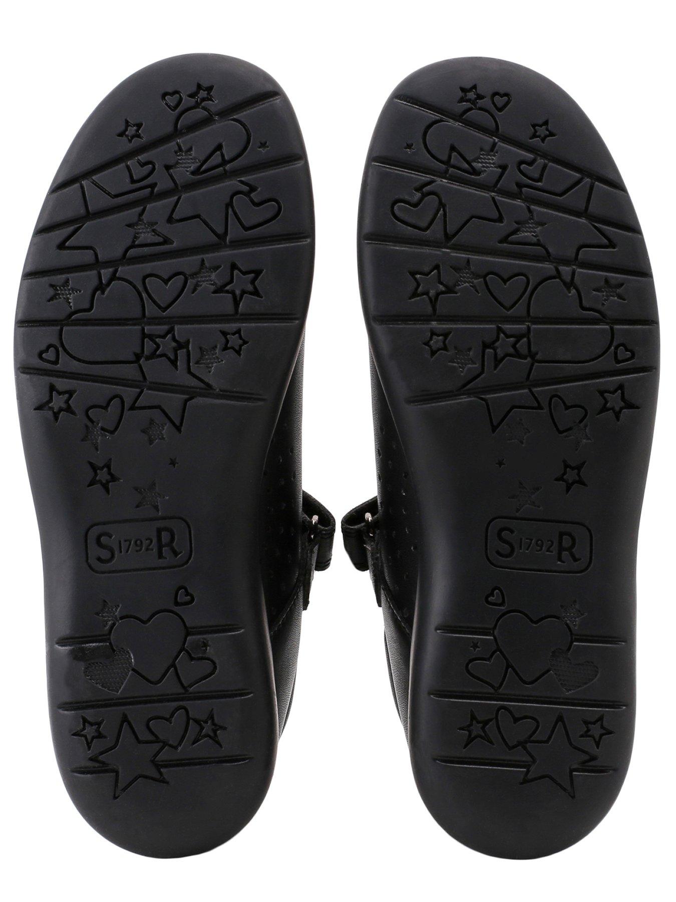 Image 4 of 4 of Start-rite Bliss&nbsp;Vegan Mary Jane Riptape Girls School Shoes - Black