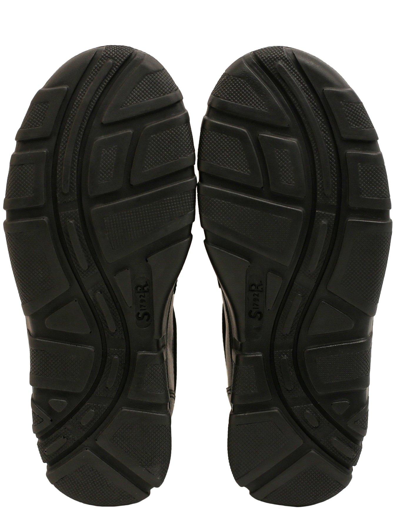 Image 4 of 4 of Start-rite Origin Black Leather Double Rip Tape Boys School Shoes
