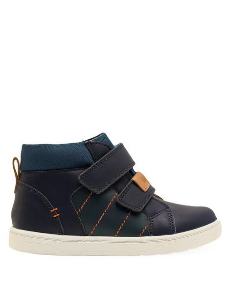 start-rite-discovernbspleather-double-riptape-padded-ankle-hi-top-trainers-navynbsp