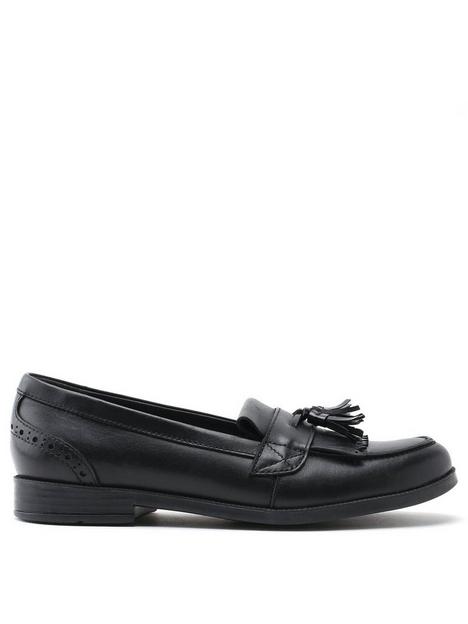 start-rite-girlsnbspsketchnbspslip-on-loafer-school-shoes-black-leather
