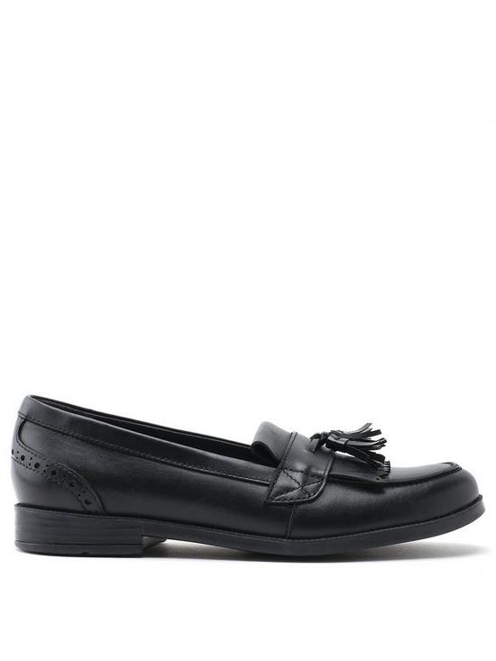 front image of start-rite-girlsnbspsketchnbspslip-on-loafer-school-shoes-black-leather