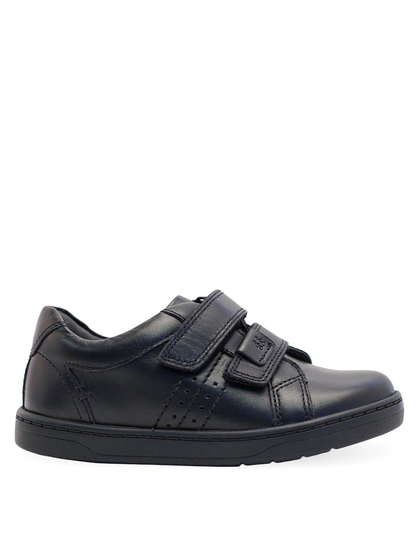 Start-rite Explore Black Leather Trainer Style Boys School Shoes