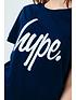 hype-unisex-core-kids-script-t-shirt-navyoutfit