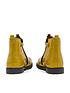  image of start-rite-chelsea-patent-leather-spotty-girls-zip-up-boots-yellow