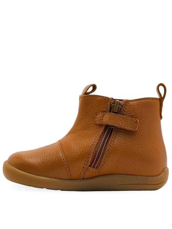 back image of start-rite-avenuenbspsuper-soft-leather-zip-up-first-boots-tannbsp