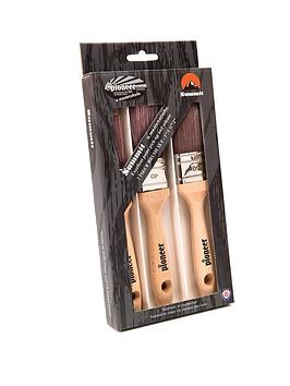 Product photograph of Pioneer Spirit Summit Paint Brush 3pce Set from very.co.uk