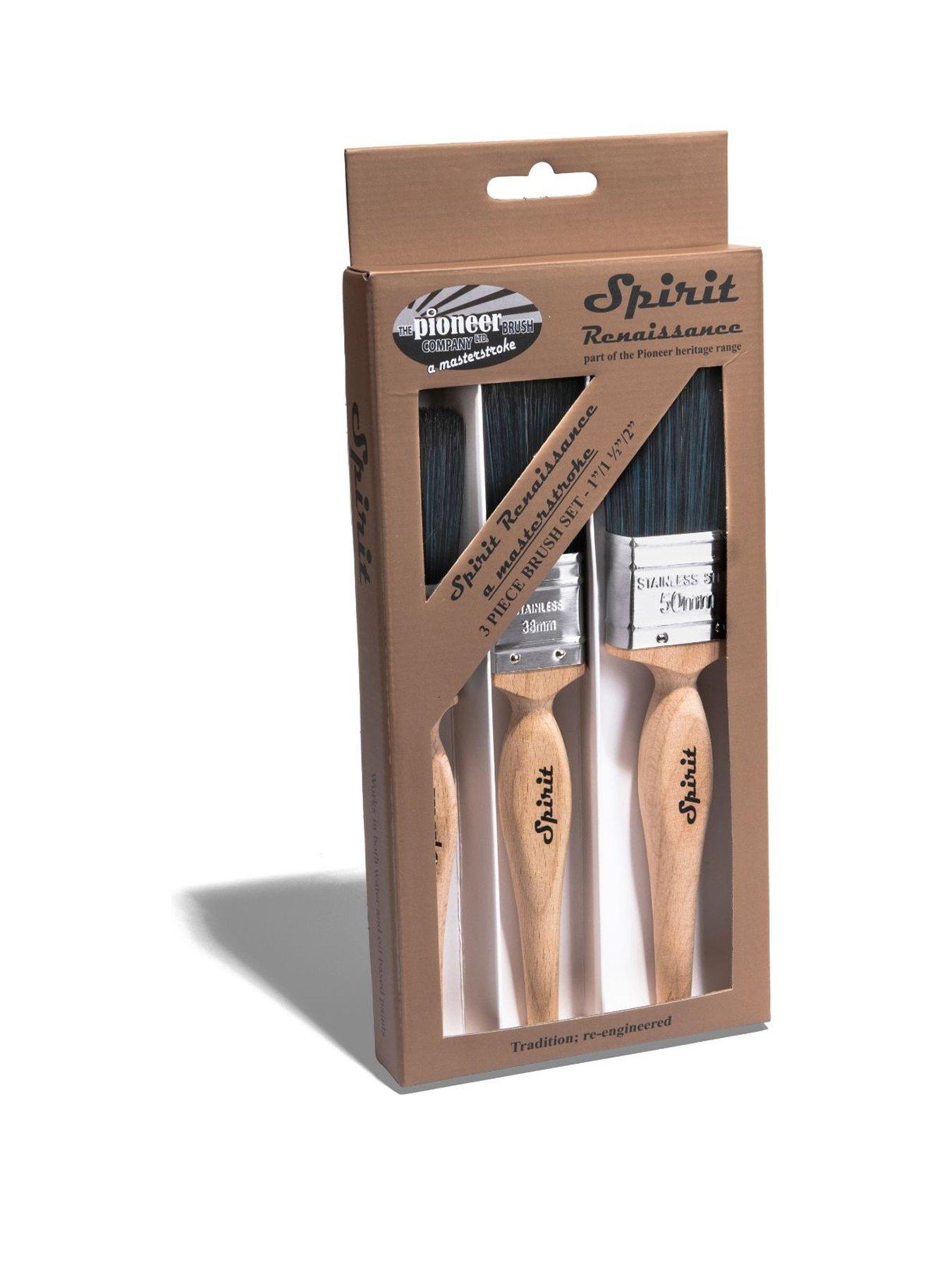 Product photograph of Pioneer Spirit Renaissance Flat Brush 3pce Set from very.co.uk
