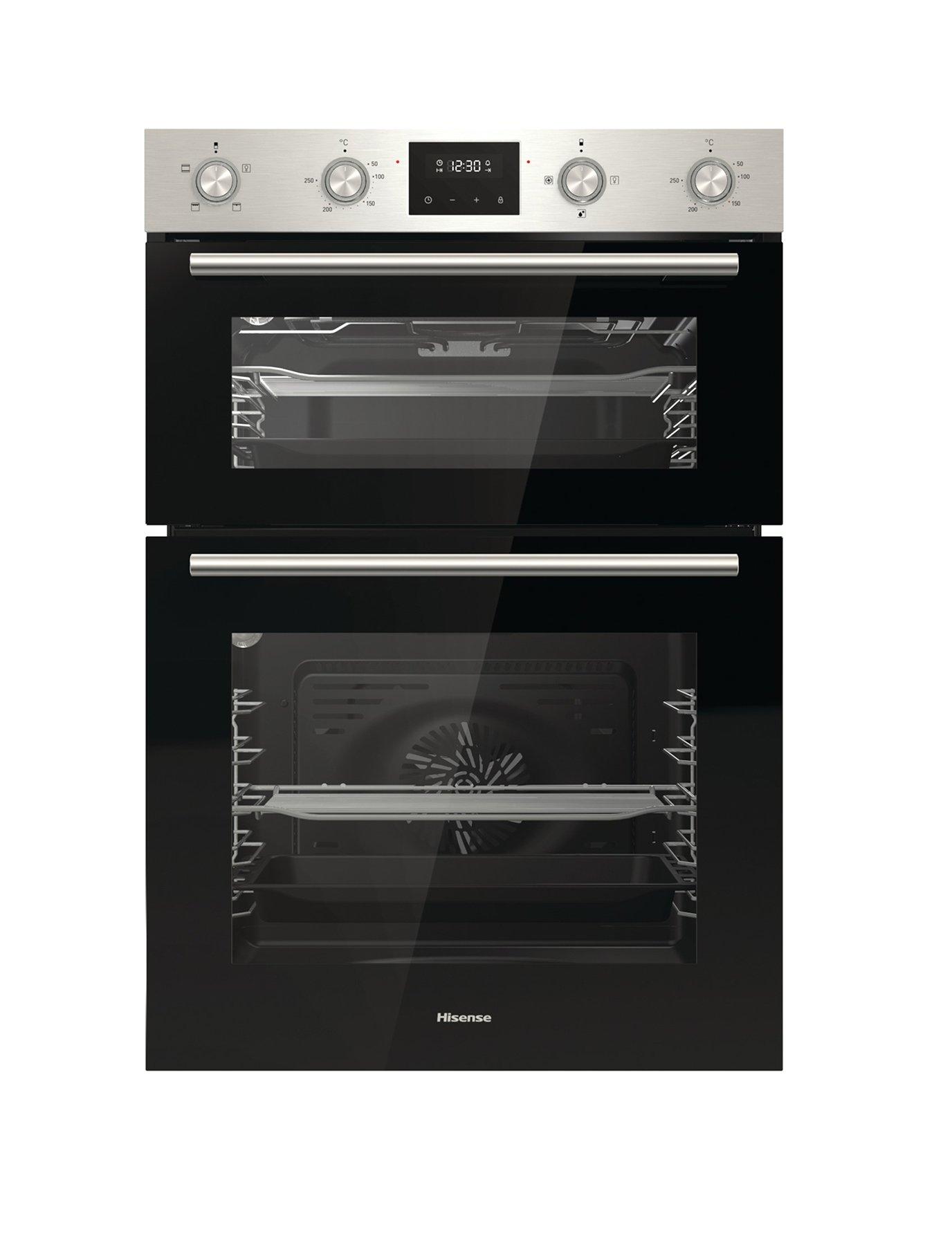 undefined BID99222CXUK Built-In Electric Double Oven with Catalytic Liners - Stainless Steel