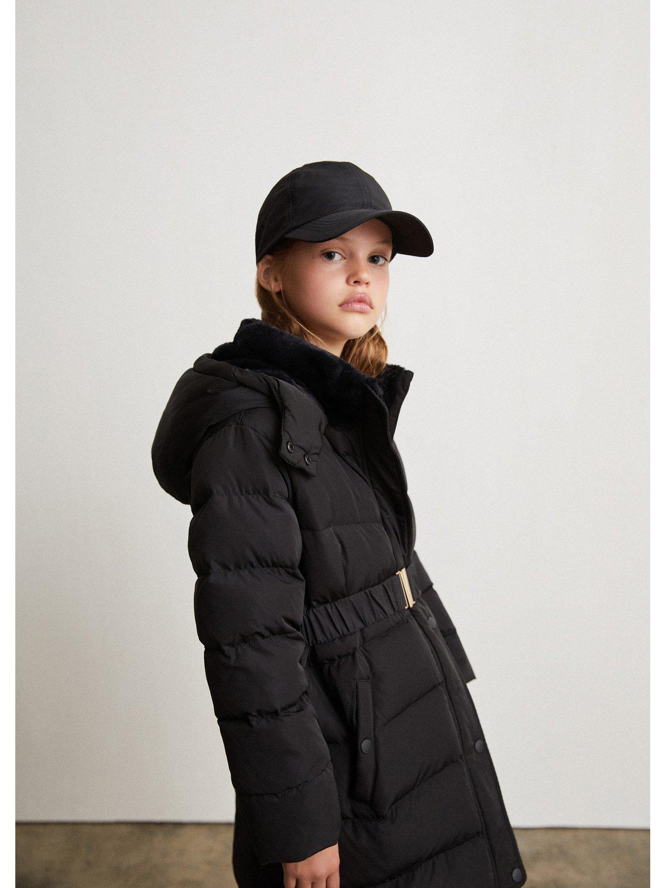 Mango Girls Padded Longline Coat very.co.uk