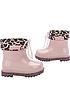 mini-melissa-kids-print-glitter-rain-boots-pinkback