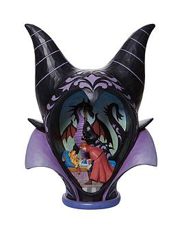 Product photograph of Disney Traditions Sleeping Beauty Amp Maleficent Diorama Headdress Figurine from very.co.uk