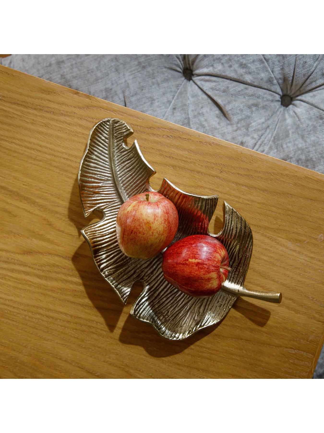 Image 4 of 7 of Artesa Brass Leaf Serving Platter