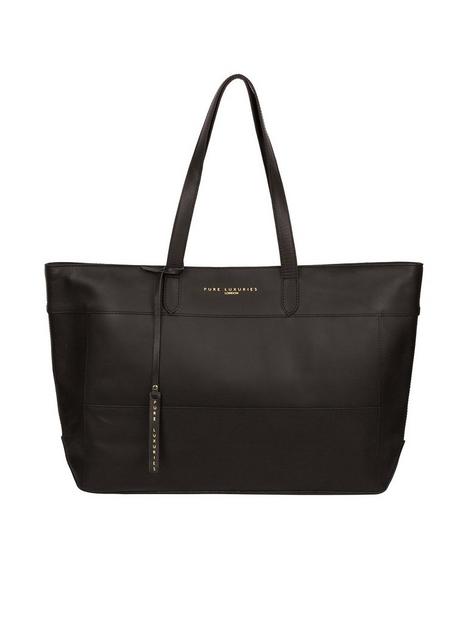 pure-luxuries-london-exclusivenbspmilton-large-zip-top-leather-tote-bag-black