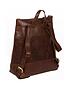  image of pure-luxuries-london-exclusivenbsphastings-large-zip-top-leather-backpack-chestnut