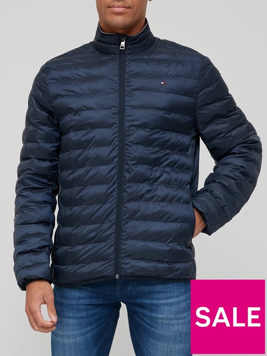 front image of tommy-hilfiger-packable-circular-padded-jacket-navy