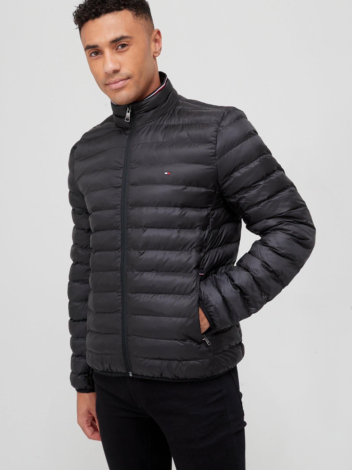 Lightweight Water-Repellent Jackets Mens Packable Quilted Puffer Coat 