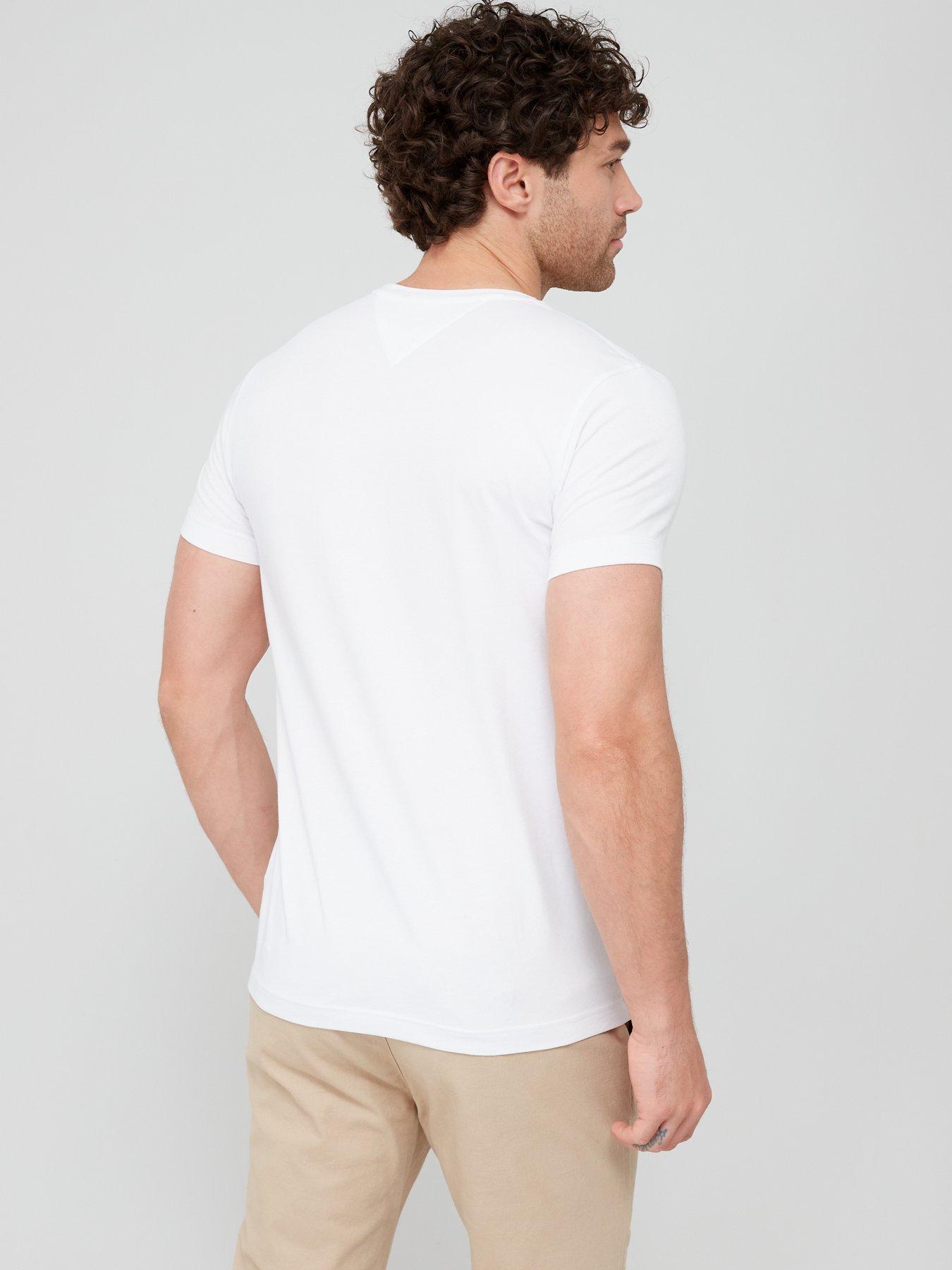 Tommy hilfiger plain on sale white t shirt