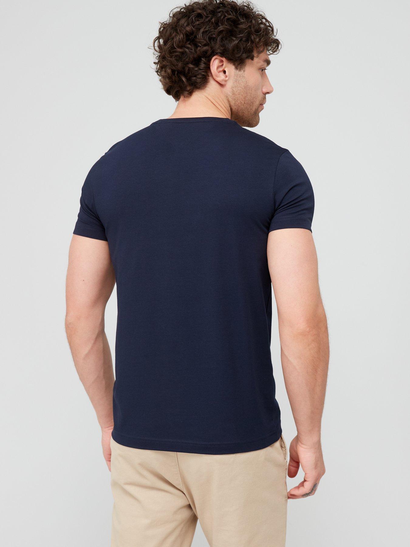 Tommy Hilfiger Core Stretch Slim Fit T-Shirt - Navy | Very.co.uk