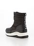  image of dkny-marlo-nylon-leather-zip-up-sock-trainer-black
