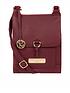  image of pure-luxuries-london-naomi-flap-over-leather-crossbody-bag-pomegranate
