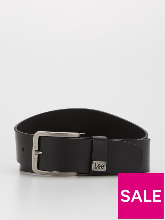 front image of lee-small-logo-belt-black