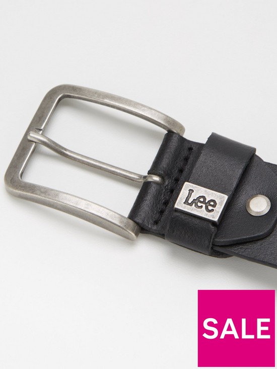 back image of lee-small-logo-belt-black