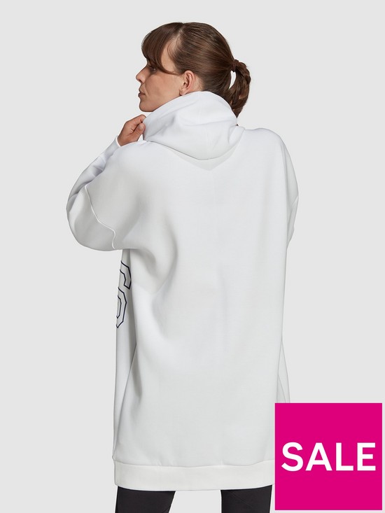 stillFront image of adidas-women-in-power-overhead-hoodie-white