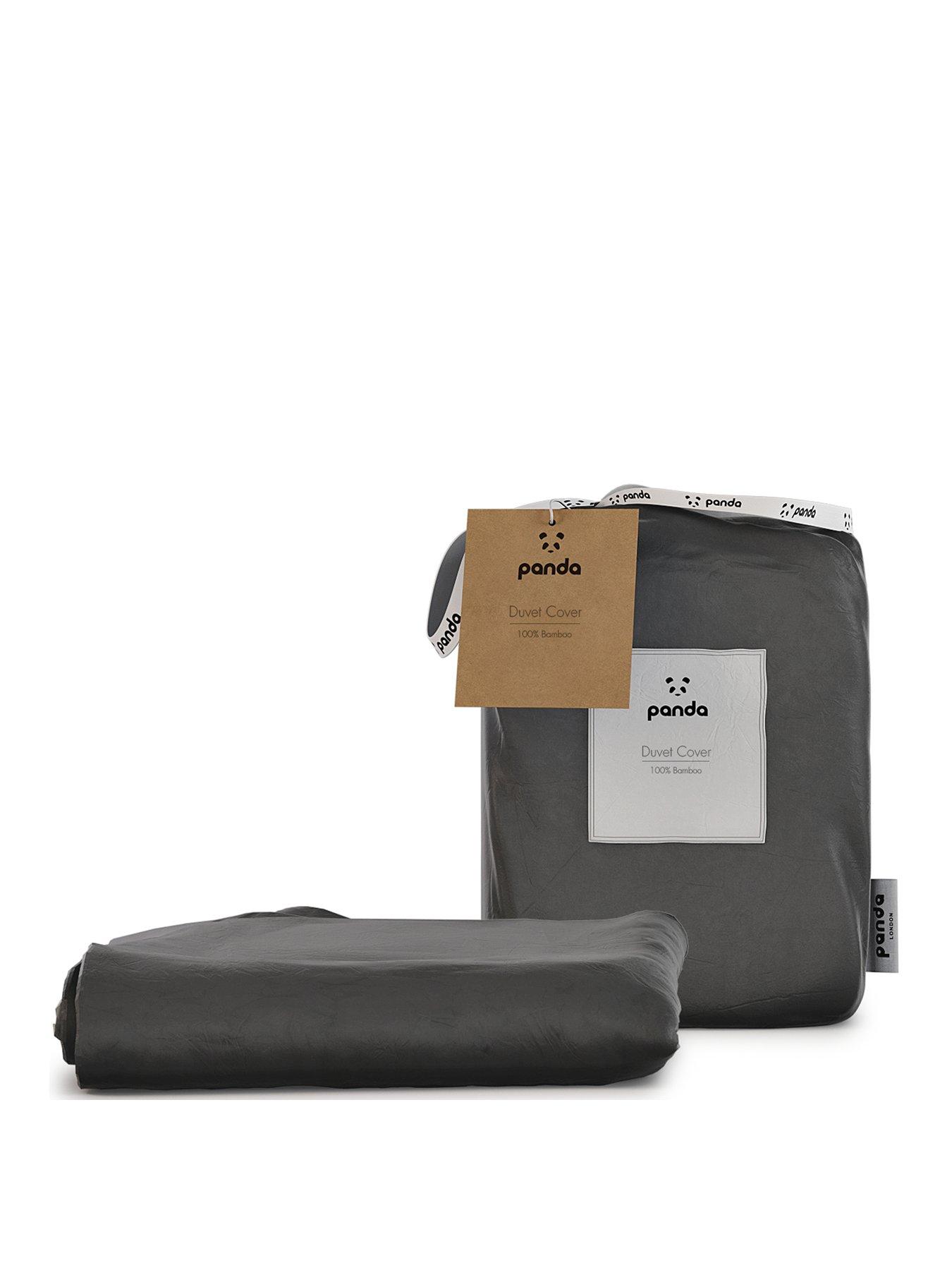 Image 2 of 6 of Panda London Panda 100% Bamboo Duvet Cover - Grey